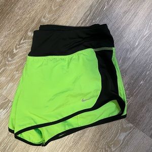 Green Nike shorts NWOT